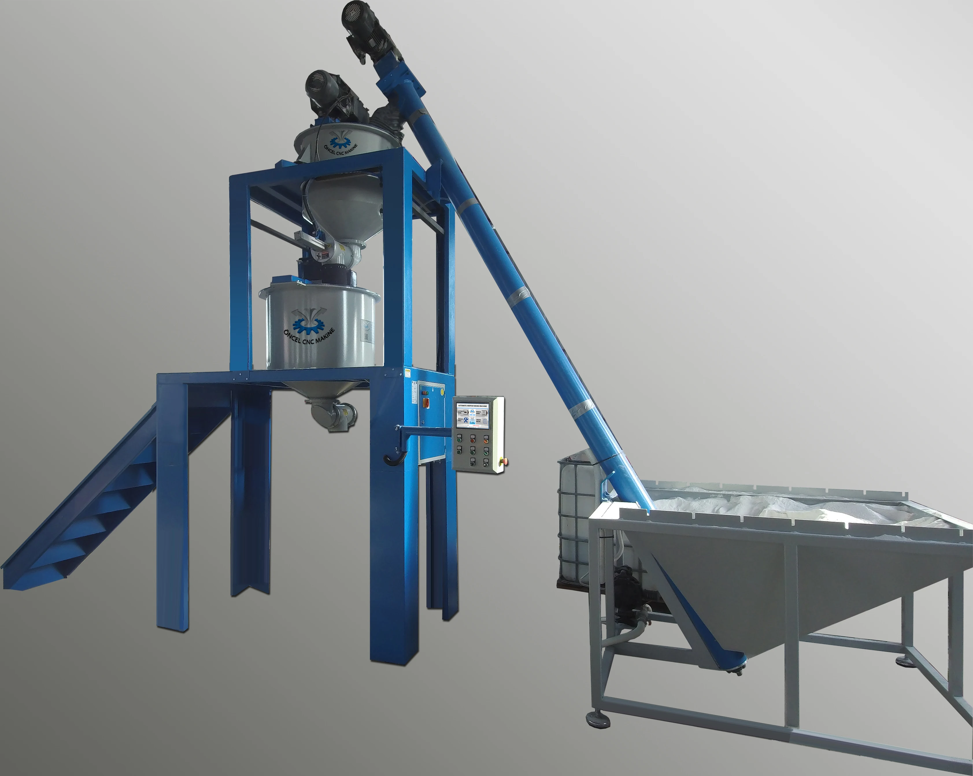 
WALL FACADE FULL AUTOMATIC FRAME MORTAR MIXING MACHINE 3000 KG 