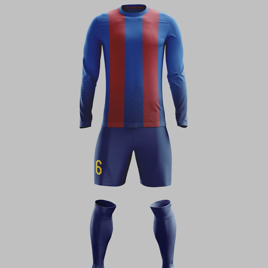 2021 design Outdoor Dry Soccer Uniform GSM 150 Football Team Game Jersey Breathable Sports Short-Sleeved Uniforms For Men