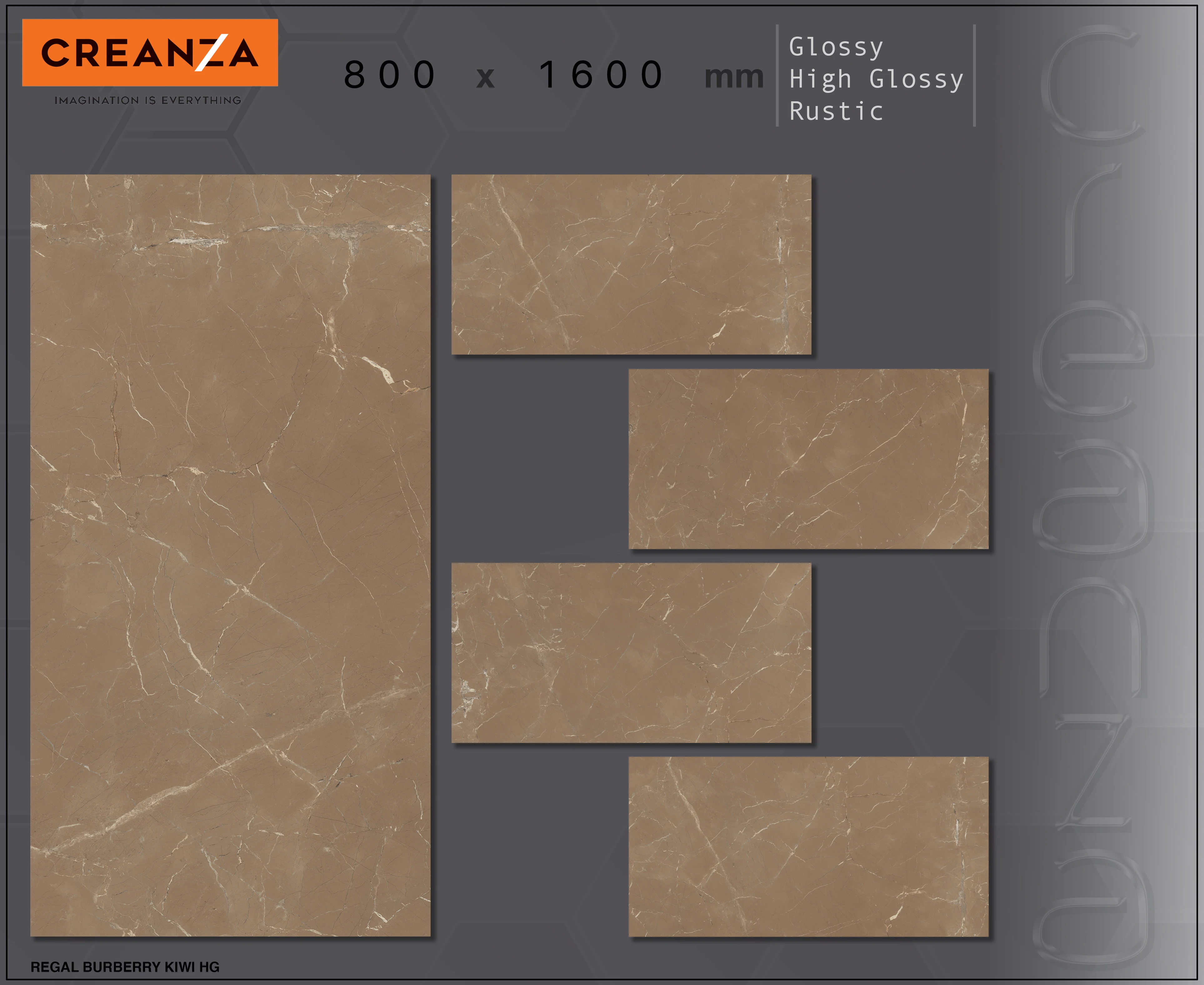 high gloss brown porcelain tile 800x1600 slab porcelain floor tile mirror finish floor tile with high quality glossy layer