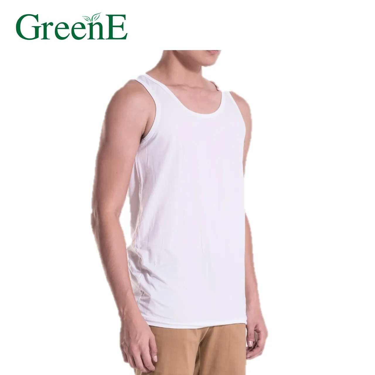 Грин-BtD мужские UNDERVEST (Узкий воротник)(2XL)(бел) био F-IR для топ, теплая и крови-циркуляции