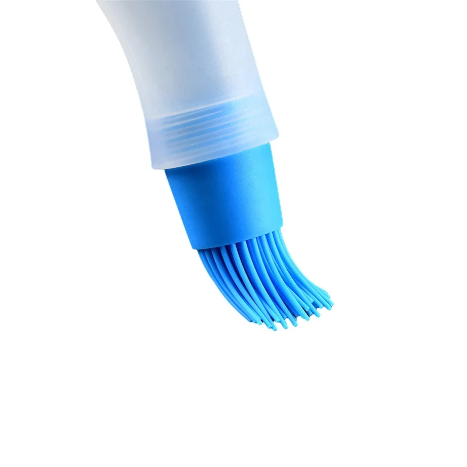 Baking Oil Brush Silicone Oil Bottle with Barbecue Brush Sauce Butter Brush Kitchen Cooking Accessory