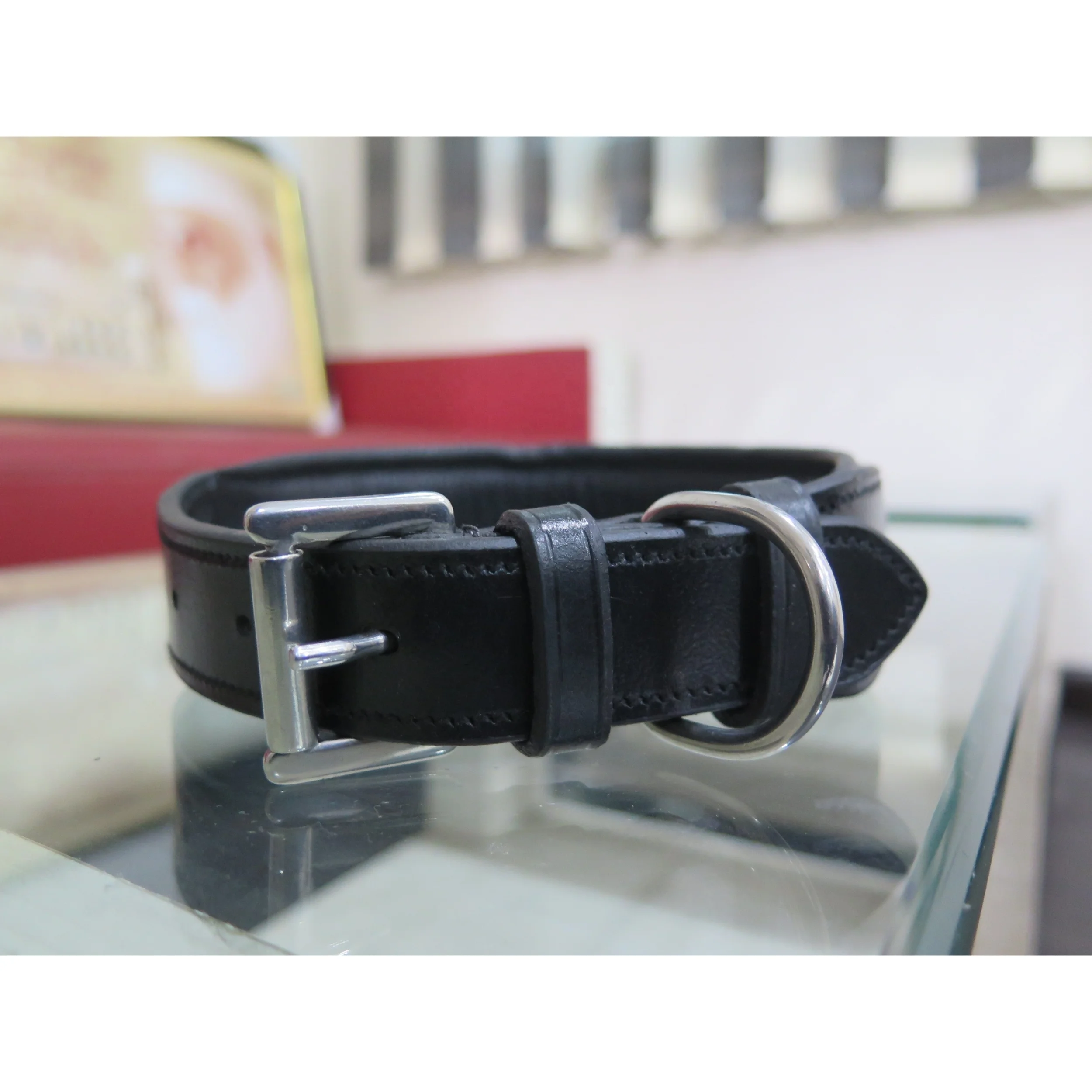 Top Quality Dog Collar 100% Genuine Leather Wholesale Pet Supplies Luxury Custom Pet Collars Pet Dog Necklace Dog Collars