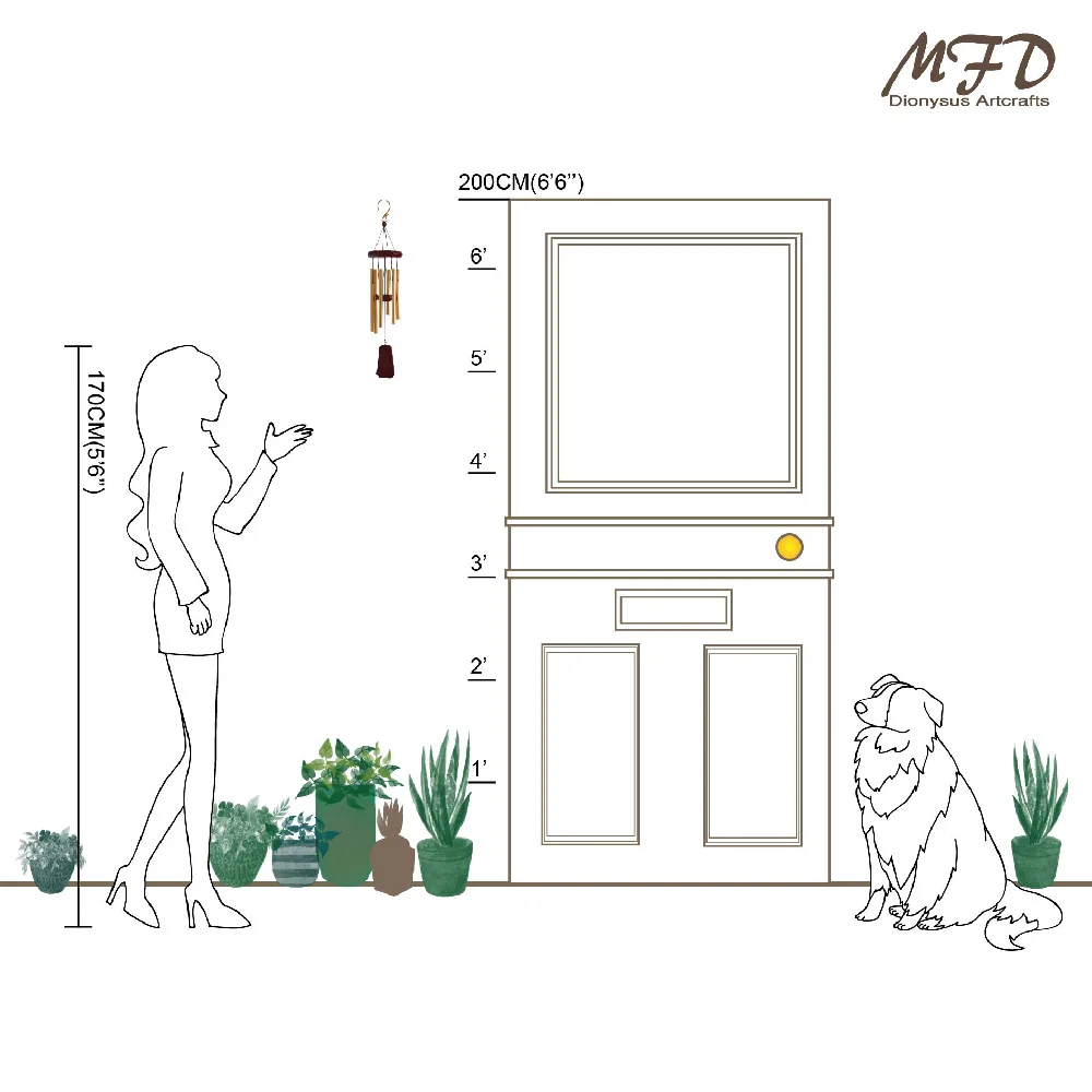 Новый Алюминиевый металлический ветряной колокольчик 22 дюйма, ветряные колокольчики для похорон