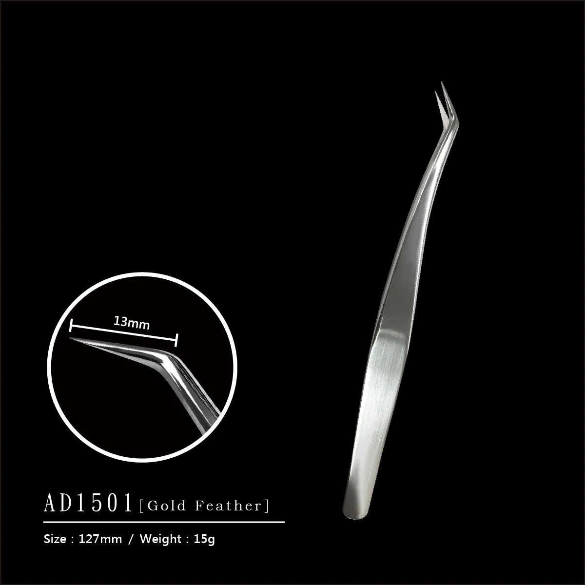 AD1506 OEM ODM Logo Taiwan Handmade Eyelash Extension lash Tweezers