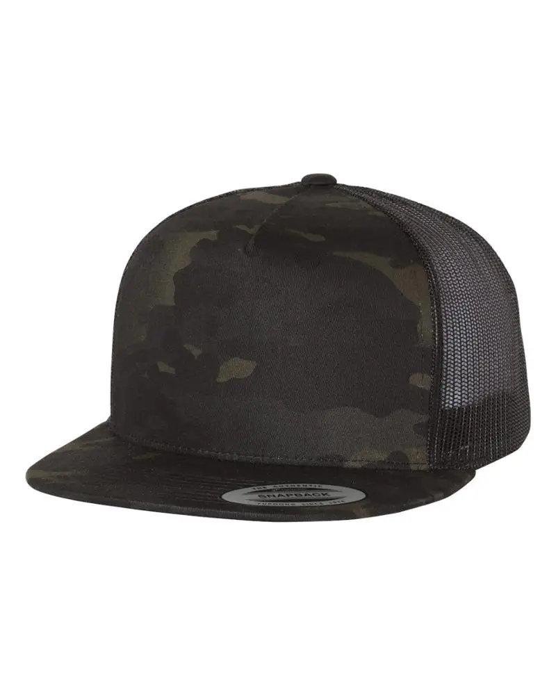 Flat Bill Trucker Cap Camouflage