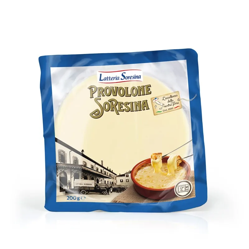 Top Quality Made in Italy Provolone  stretched and appetizing cheese for grill 200 g natural For Sale