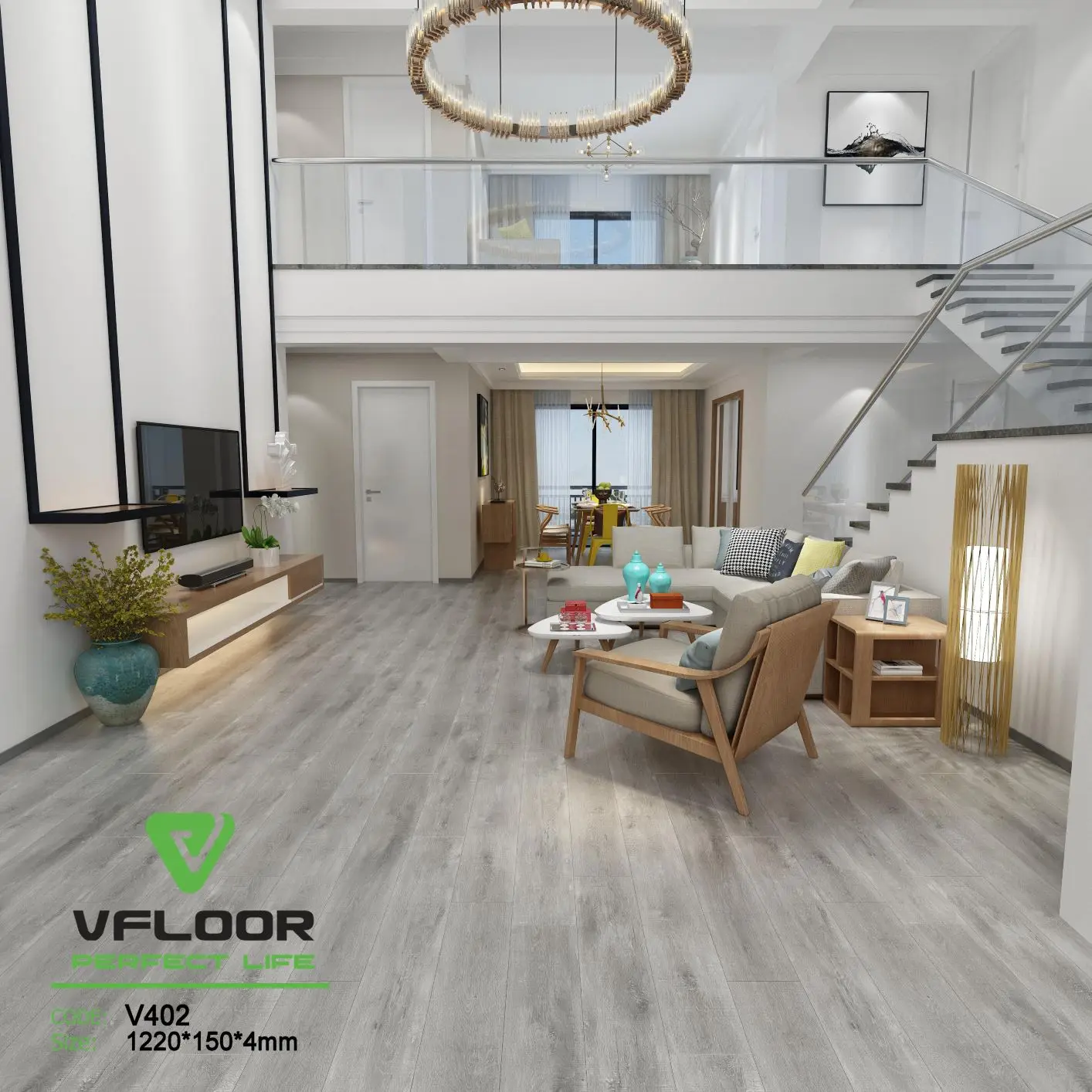 Top products Competitively  priced Interlocking Quick install Easy clean SPC flooring from VIETNAM