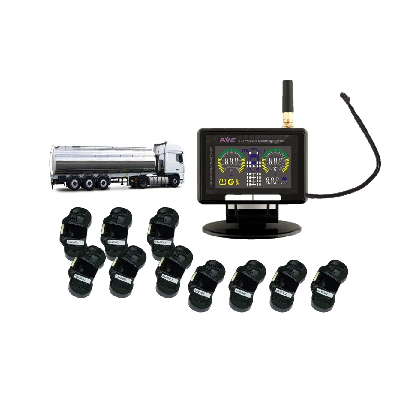 Truck 10 Wheels RS232 TPMS