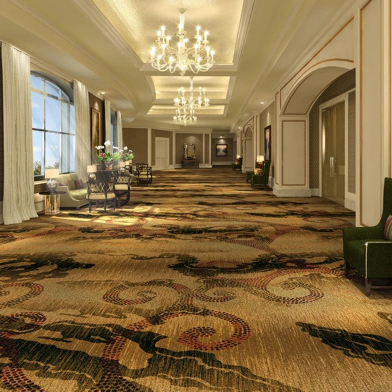 Casino carpet flooring custom woven top quality carpets hotel , casino best quality top quality yarns wool carpets flooring