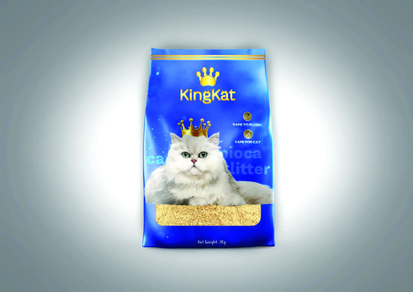 OEM CASSAVA CAT LITTER BY KINGKAT VIETNAM ECO FRIENDLY AND LOW DUST  CAT SAND