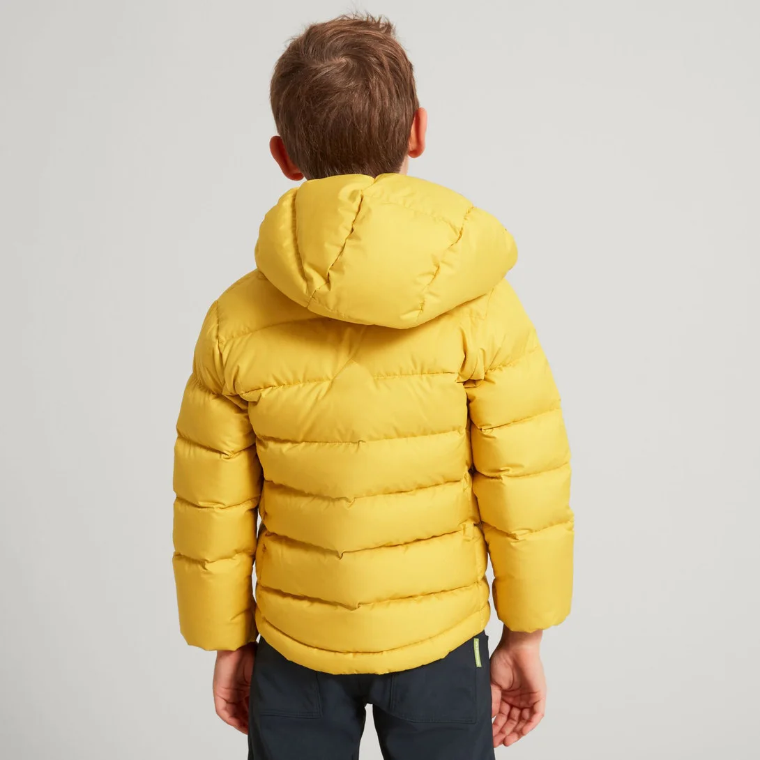 Puffer Jackets Kids Solid Orange Color Hooded Boys Mid-length Puffer Jacket Solid Thicken Hooded Padded Kids Jackets