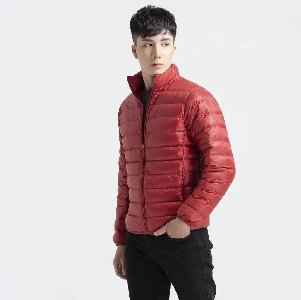 New Vietnam Design 90% White Duck Down 10% feather Jacket Long Sleeve Stand Collar  Winter Ultra Light Duck Down Jacket