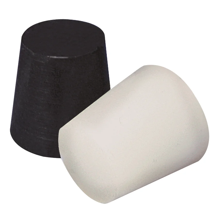 
Chemical Resistance Black White Conical Shape EPDM Silicone High Temperature Tapered Plugs 