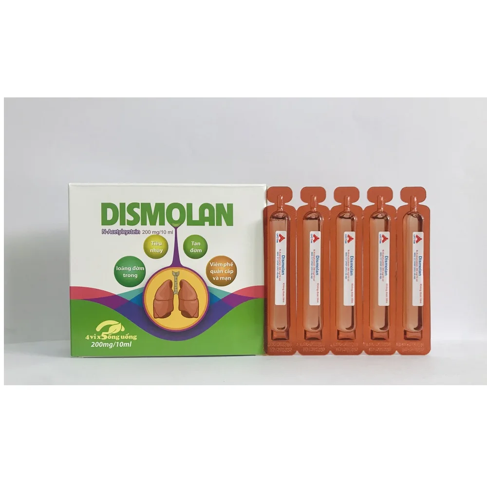 
Oral Solution High Quality Breakup Tough Mucus Cleaning Tracheostomy for Adults and Kids N-Acetyl Cysteine Dismolan 