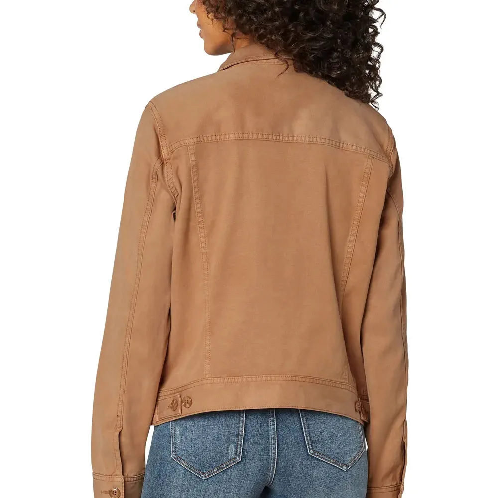 Stretch jeans brown camel Jacket
