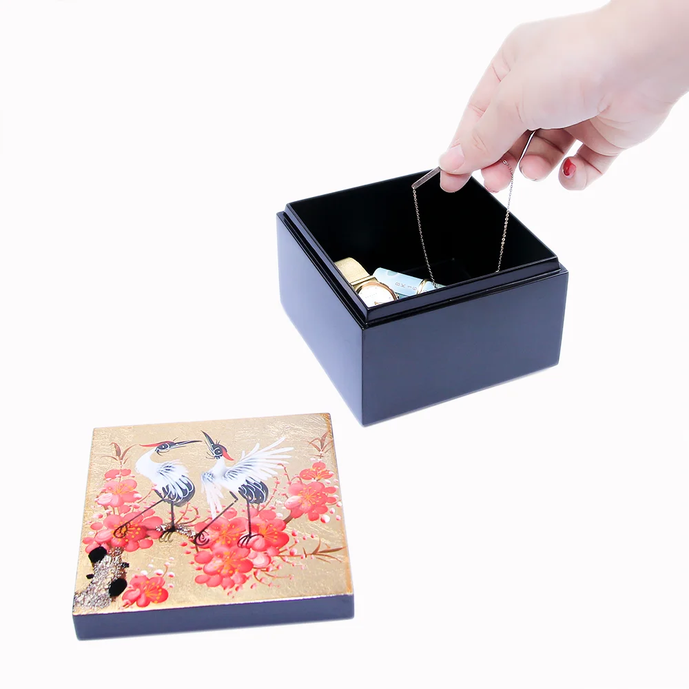 
Wood Storage Box for Small Gifts Lacquered Box Decorative Made in Vietnam Personalized Design 