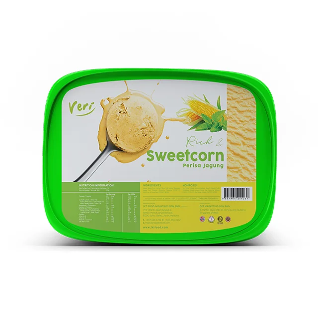 Rich and smooth 18 months High Quality Ice Cream Tub - Sweet Corn 1.5L From Malaysia