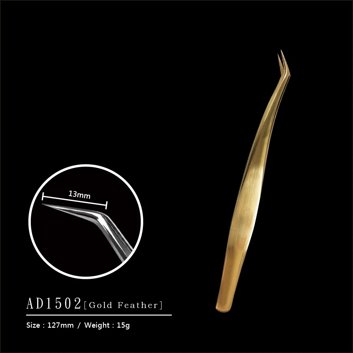 AD1506 OEM ODM Logo Taiwan Handmade Eyelash Extension lash Tweezers