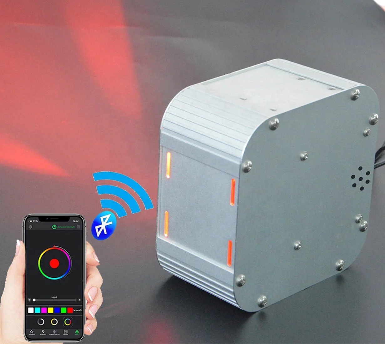 DIY Twinkle Lights On Bedroom Ceiling - 27W RGBW Wilress Bluetooth Fiber Optic Illuminator + 500PCs 0.75mm Fibre Optical Cables