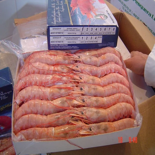 Оптовая продажа вкусные замороженные морепродукты хрустальные красные креветки распродажа