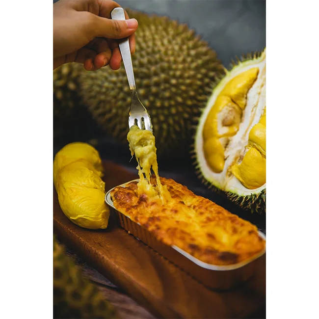 Malaysia Made High Quality Super Cheesy Cheese Baked Durian Cheese Frozen Baked Goods In Good Price Halal Certified