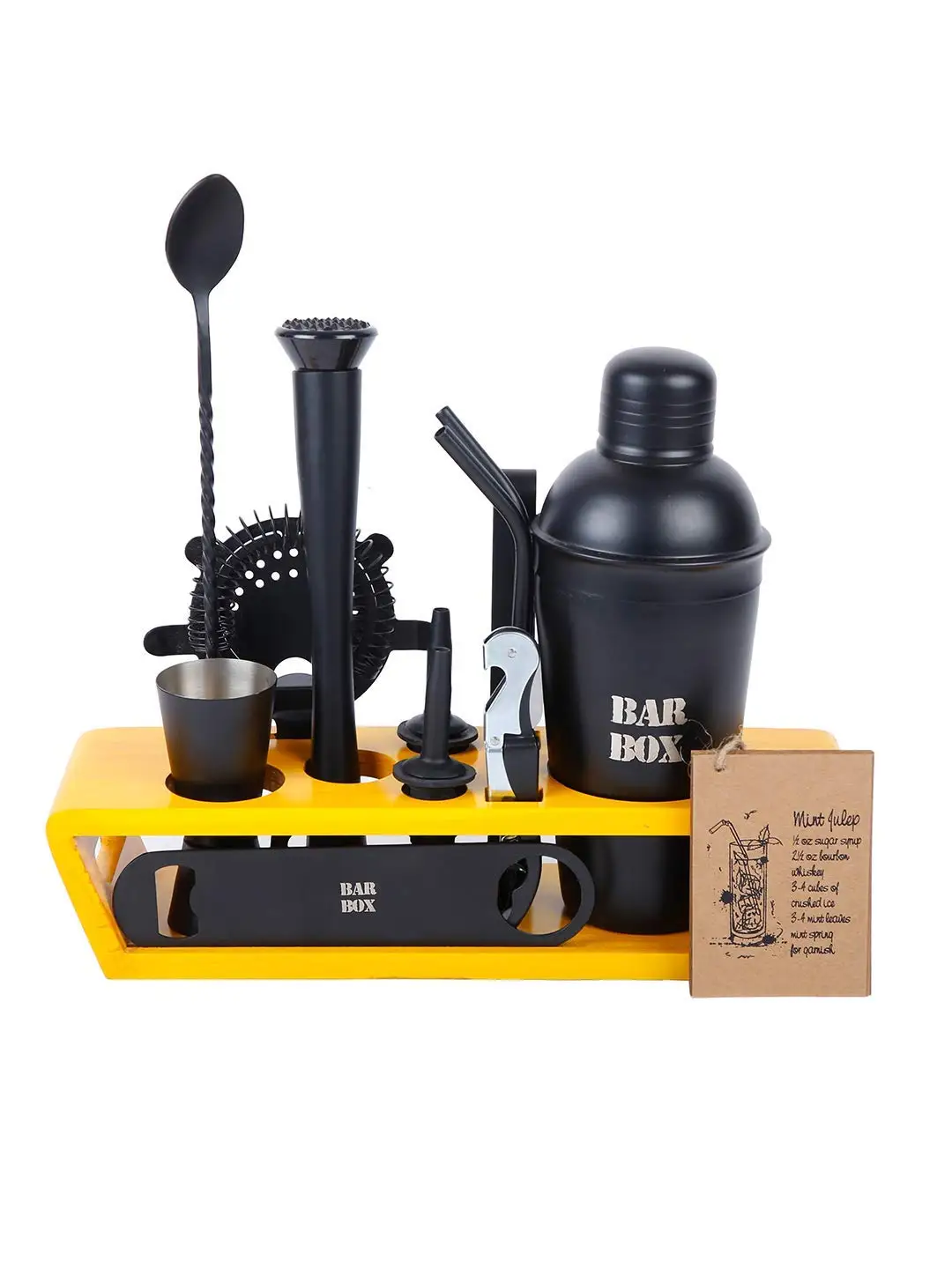 Барная коробка набор коктейльных шейкеров для смешивания напитков коктейлей виски Mojito Mocktail домашние Принадлежности бара аксессуаров с