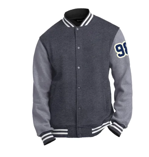 Custom Embroidered Man Winter Letterman Jacket Sports Varsity Jacket For Safety