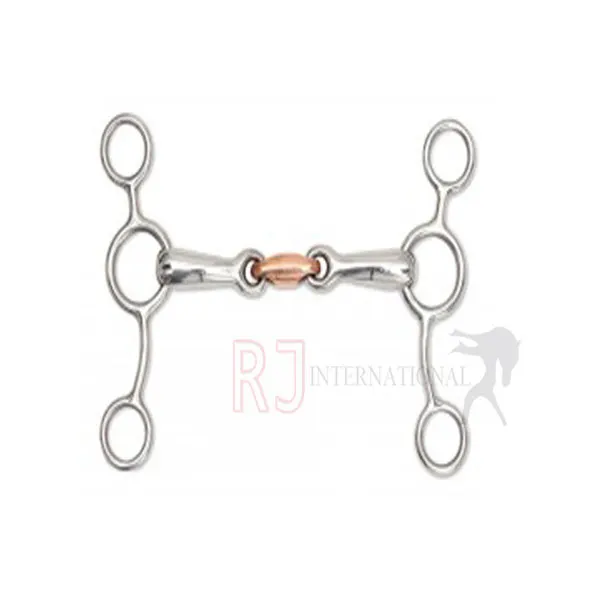 horse stainless steel horse Tom Thumb with Copper link bit/horse copper link bits with copper link mouth bit /