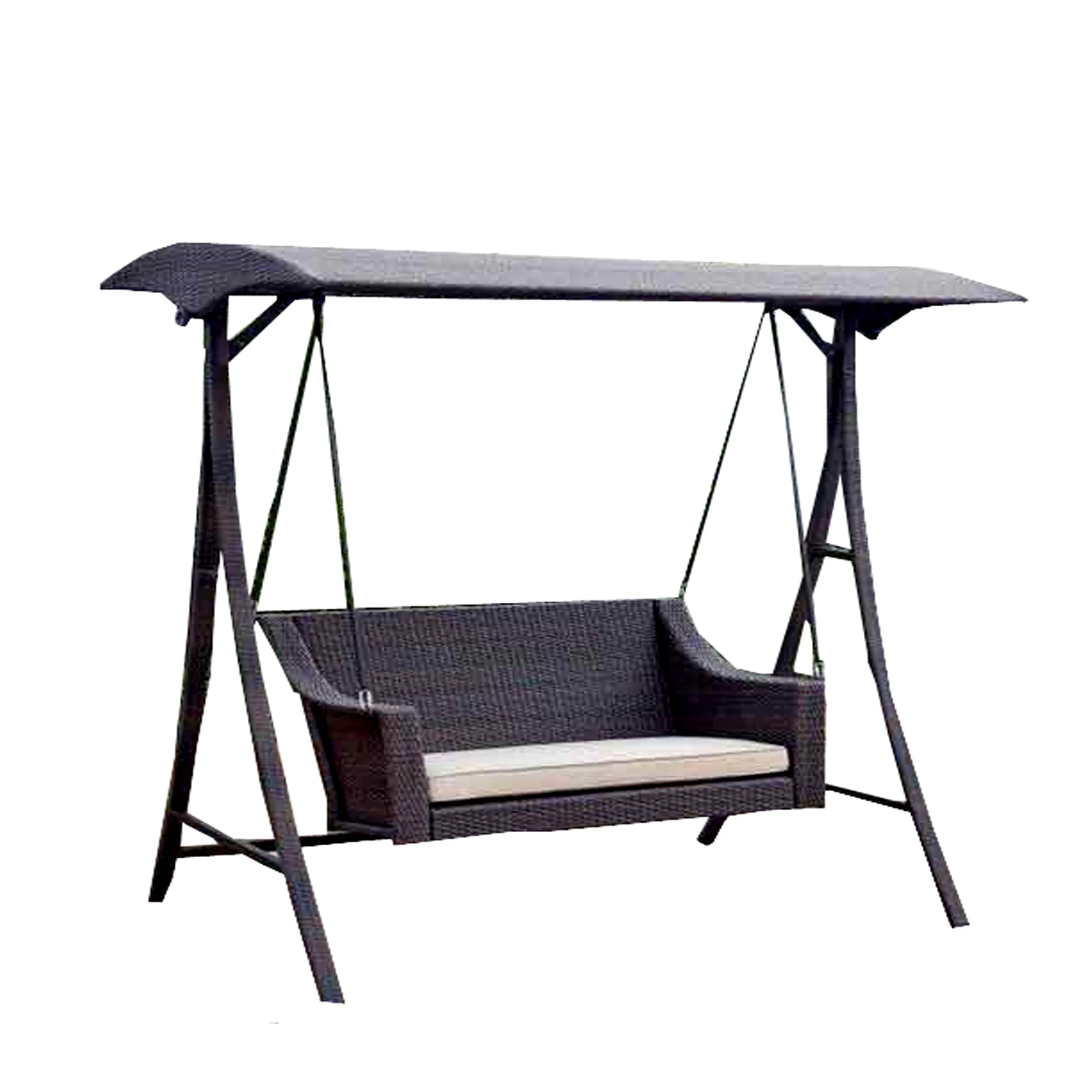 swings rattan wicker patio swings outdoor garden hanging egg chair powder coated aluminium frame patio swing chair