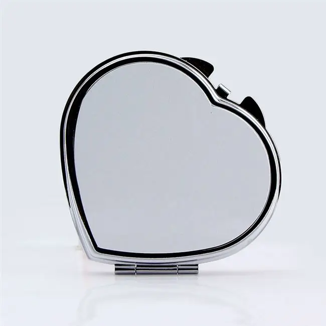 ZL09-06 Round Shape Metal Sublimation Photo Printing Mirror Customized Blank Cosmetic Mirror For Promotion/Gift