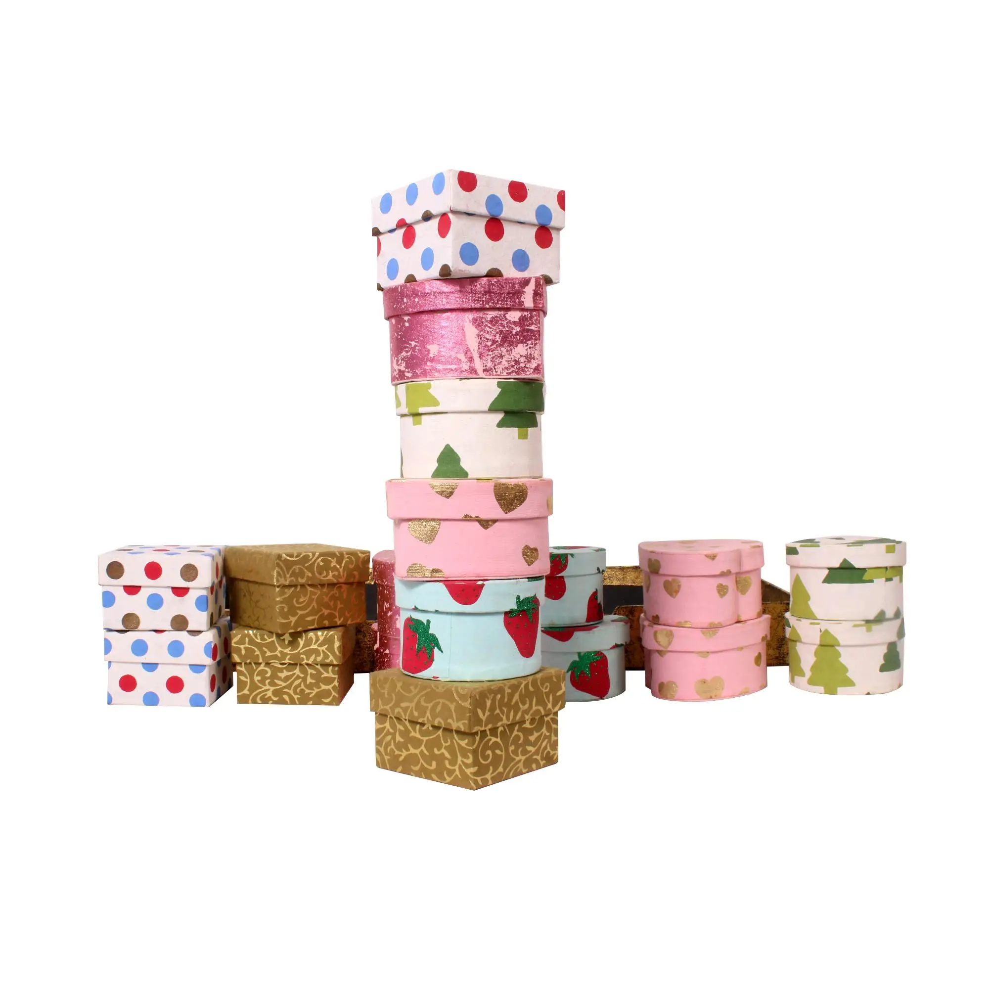 Small Gift Packaging Paper Box for Jewelry/Watch/Ring Luxury Printed Paper Gift Box Sets Customized Shape Paper Candy Boxes