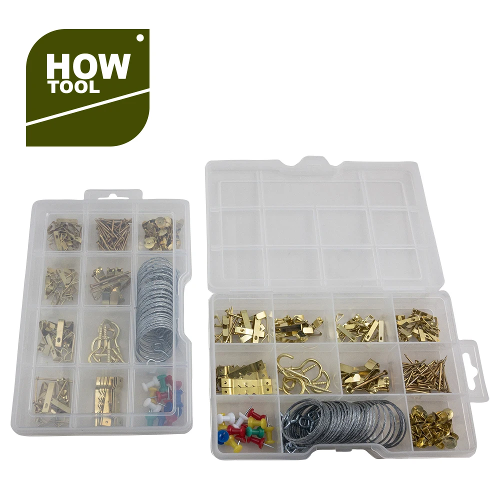 Picture Hanger Kit Heavy Duty Frame Hooks Hardware with Nails Hanging Wire