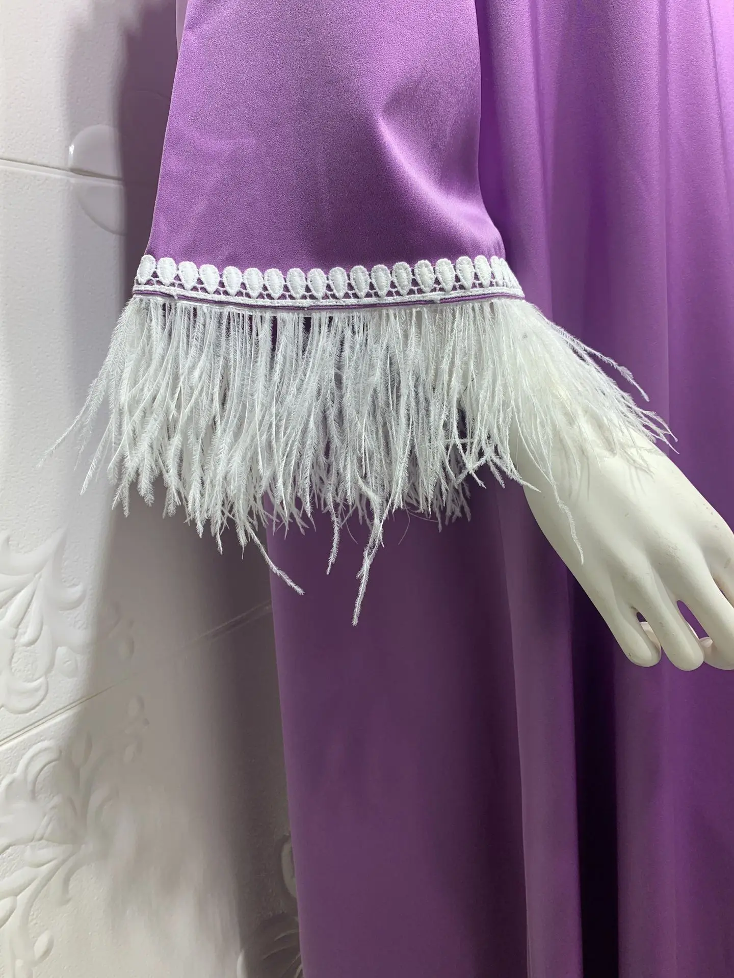 Wholesale Turkish Clothes New Model Abaya In Dubai Silk Kaftan Plus Size Islamic Robe Women Muslim Dress