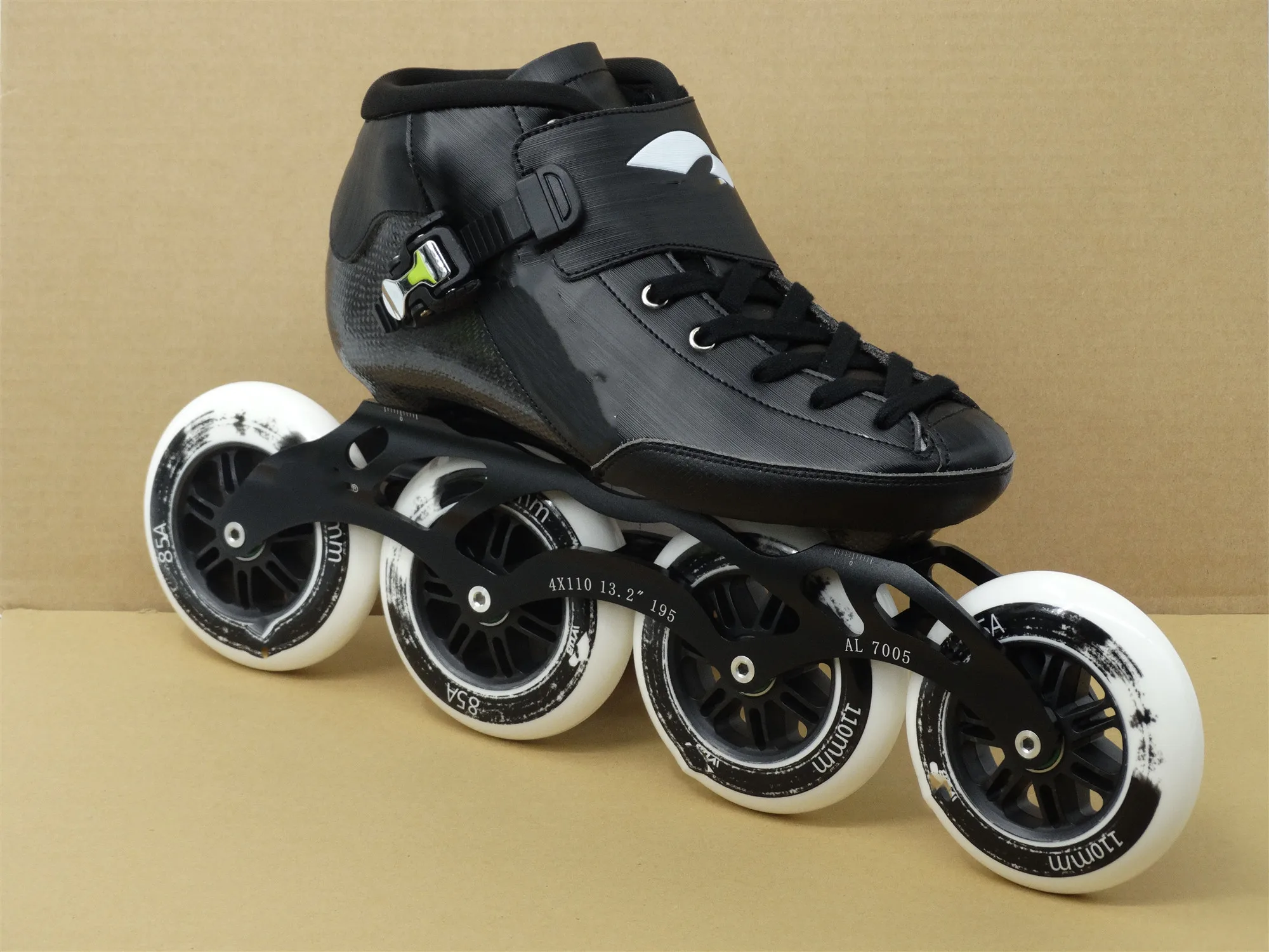 
Brand Skataing Shoes pu Wheels 100/110/125mm Carbon Fiber Speed Roller Skates Inline Professional 