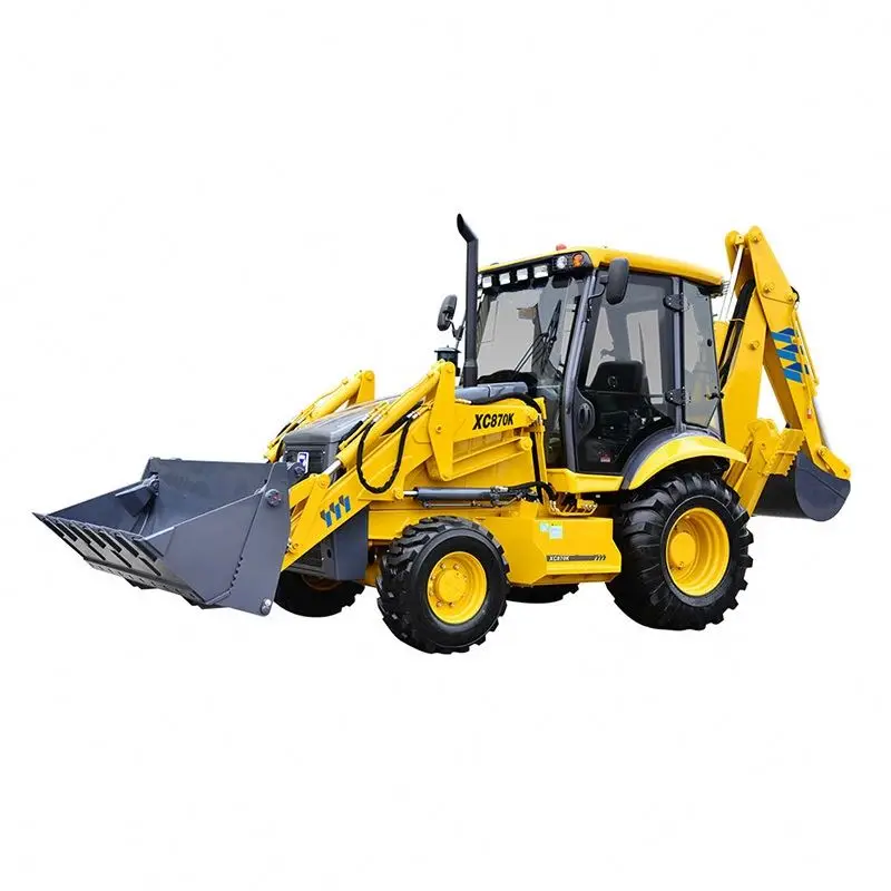 mini 4x4 backhoe excavator loader Four-wheel drive hydraulic Backhoe loader for sale Applicable earthmoving machinery