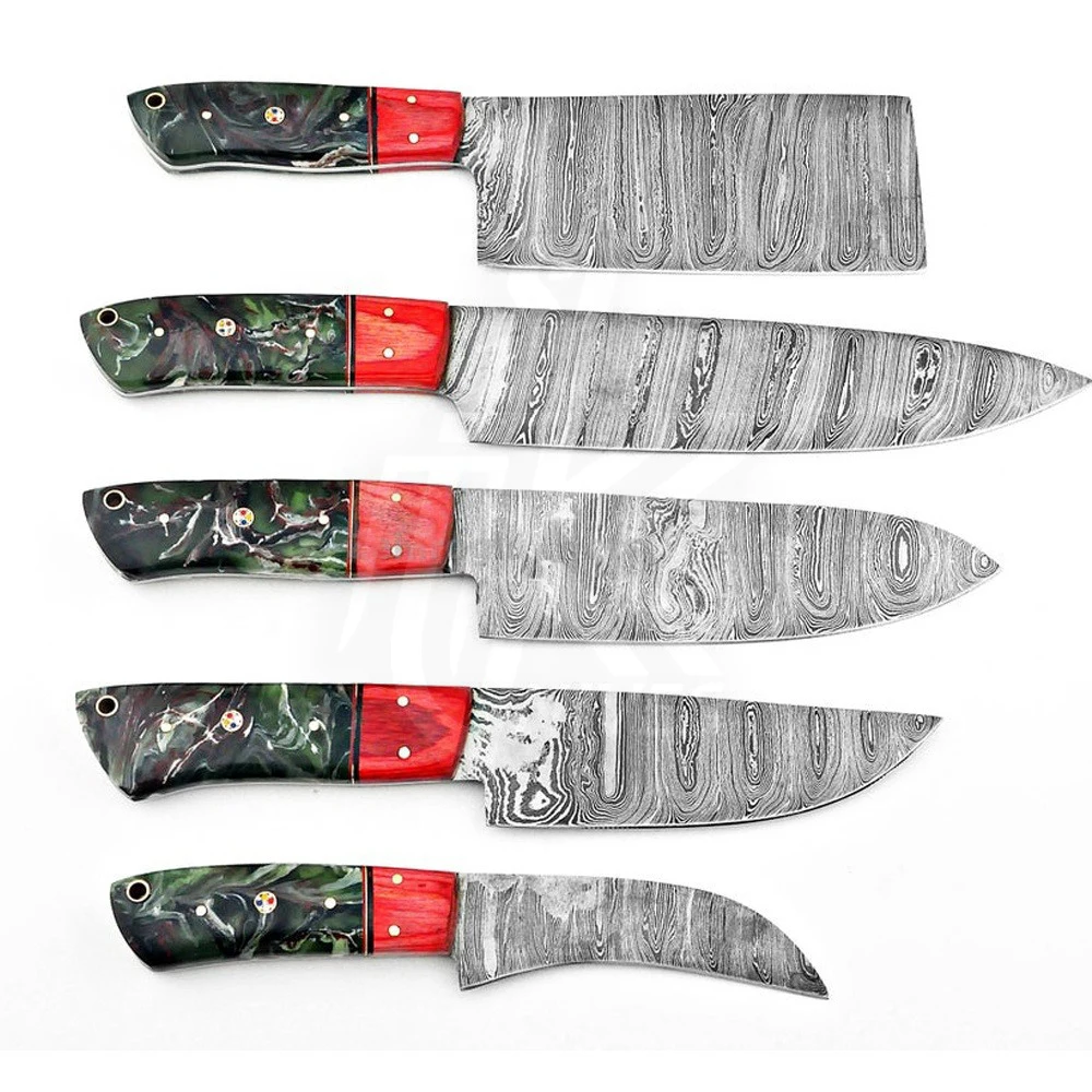 100%Top High Quality Damascus Chef Knife Sets | Wholesale Cheap Price Hot Sale Chef Knife Sets