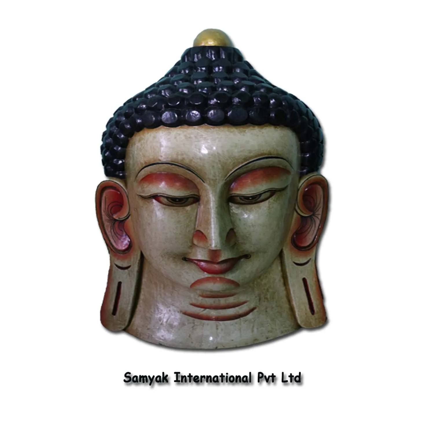 Hand Crafted Wooden  Face Craft Mask Lord Buddha Wood Carving Wall Hanging House Decor and Gifts Handicrafts Made In Nepal