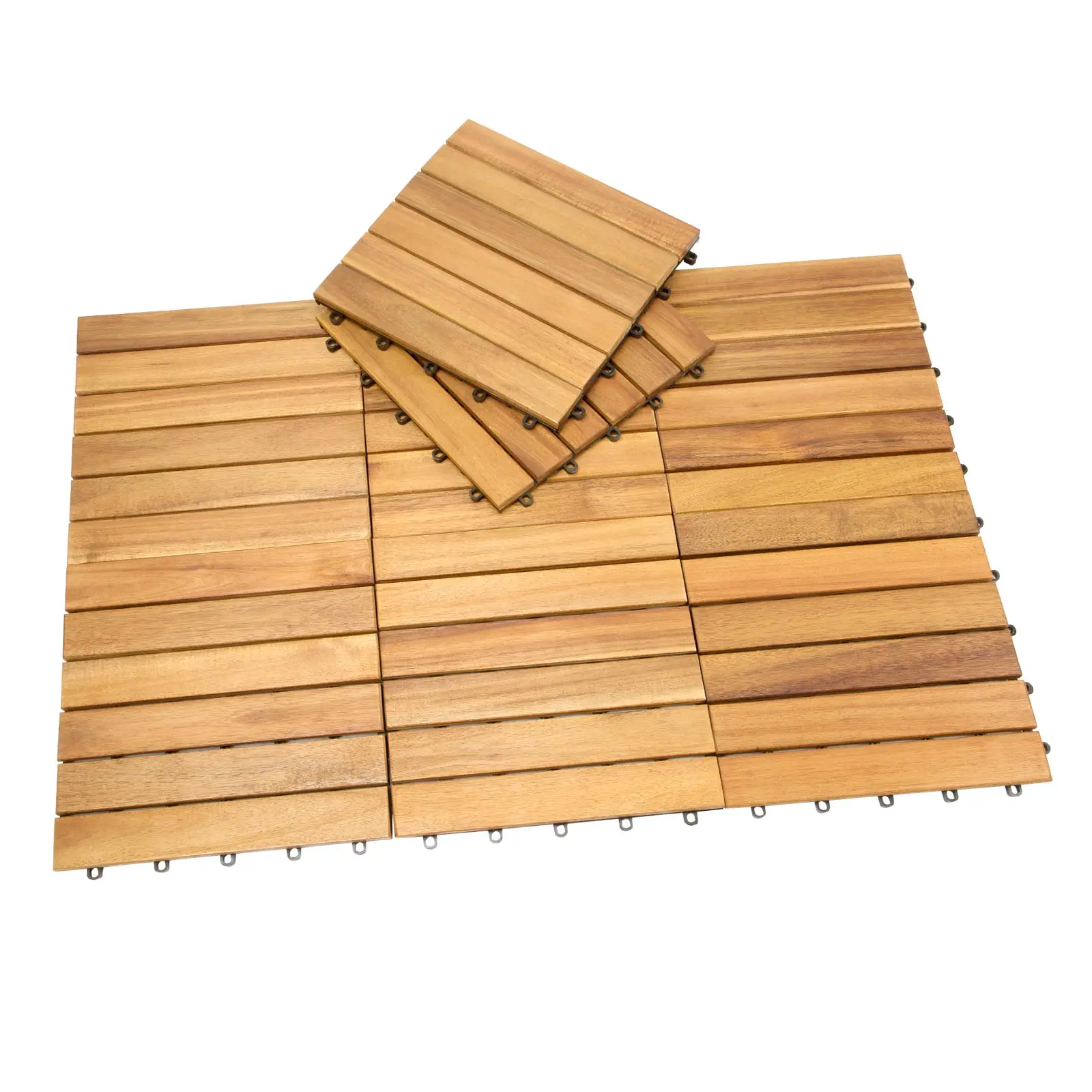 Decking tiles - Acacia wood for indoor/outdoor floor wooden tiles