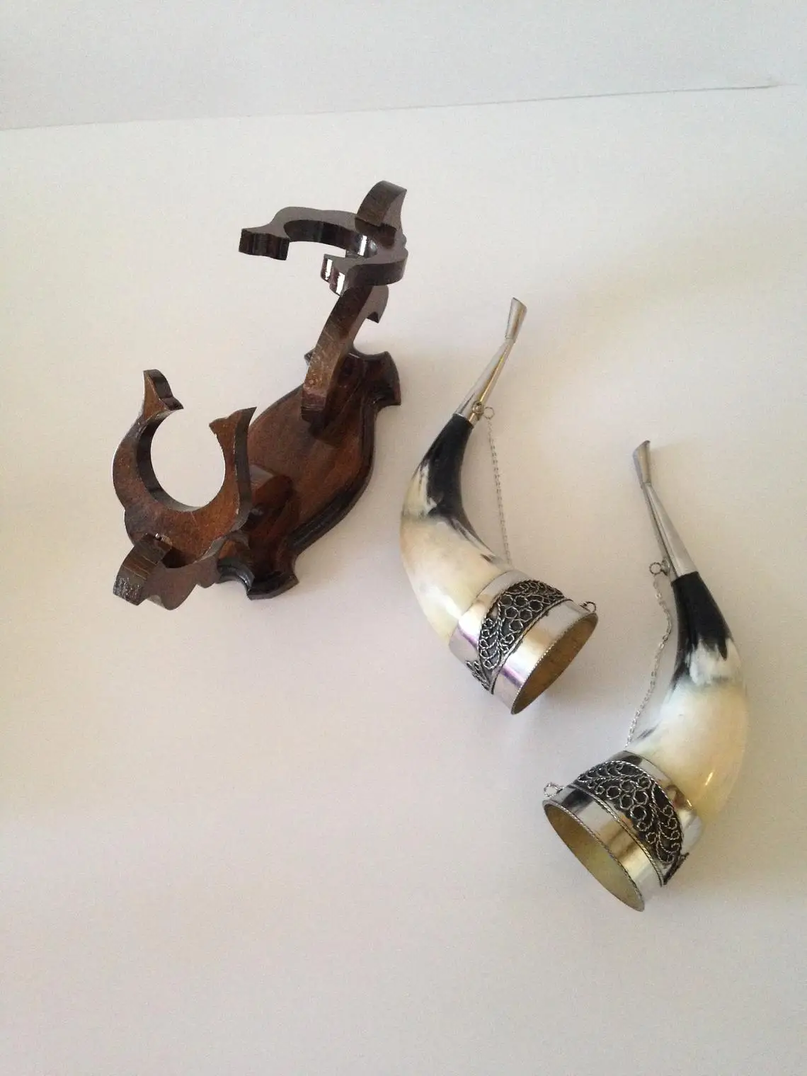 Рог для питья рог викингов естественный декоративный