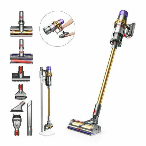 Беспроводной пылесос Wholes D ysons V11 Absolute Extra Pro золотого цвета