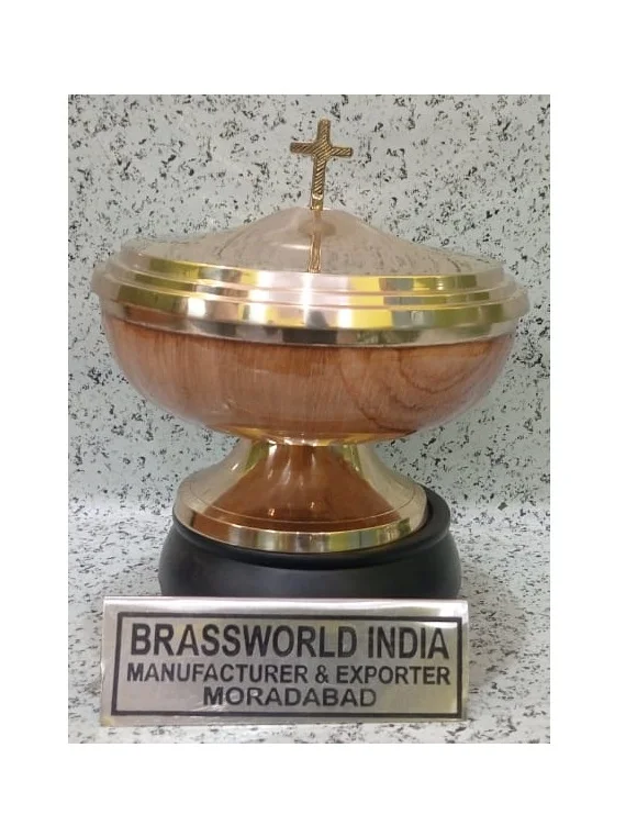 Современная латунная кибория с крестом, полированная религиозная модель от Brassworld, индийский лазерный логотип для сувениров, подарков, поделок