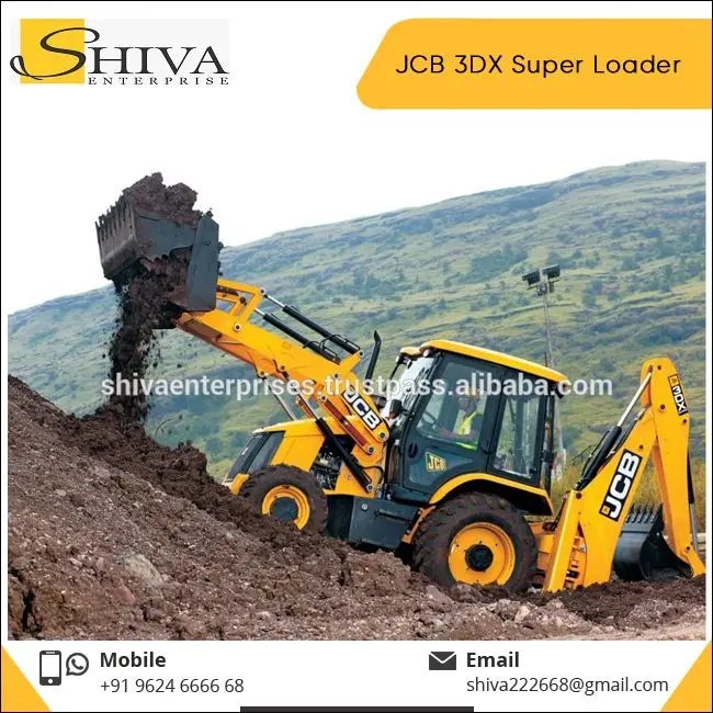 Servo Control Most Fuel Efficient JCB 3DX Super Loader for Wide Applications