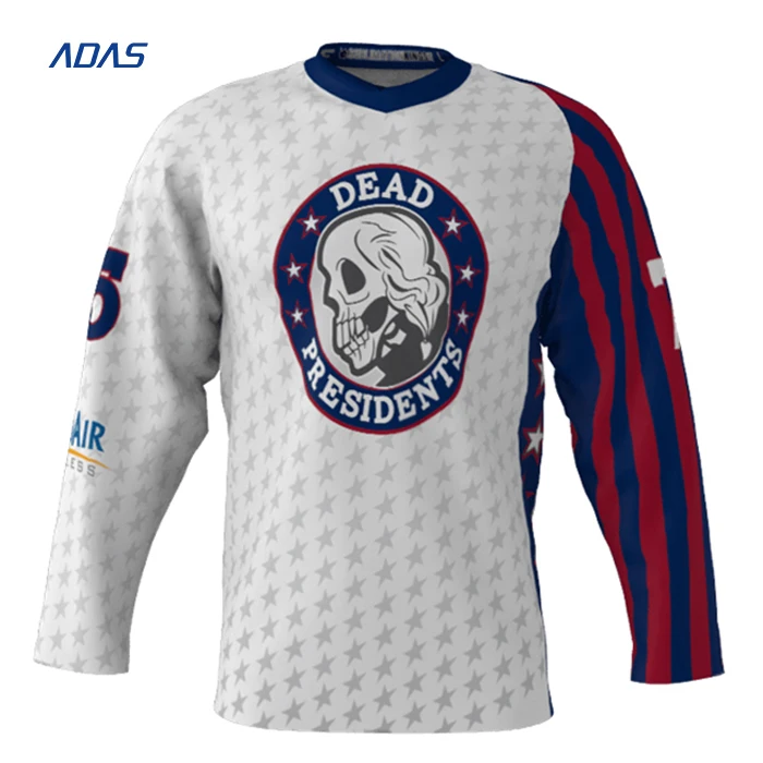 Top Quality Sublimated Ice Hockey Jersey Customized Designs Logos And Best Custom Material Cheap Wholesale Price