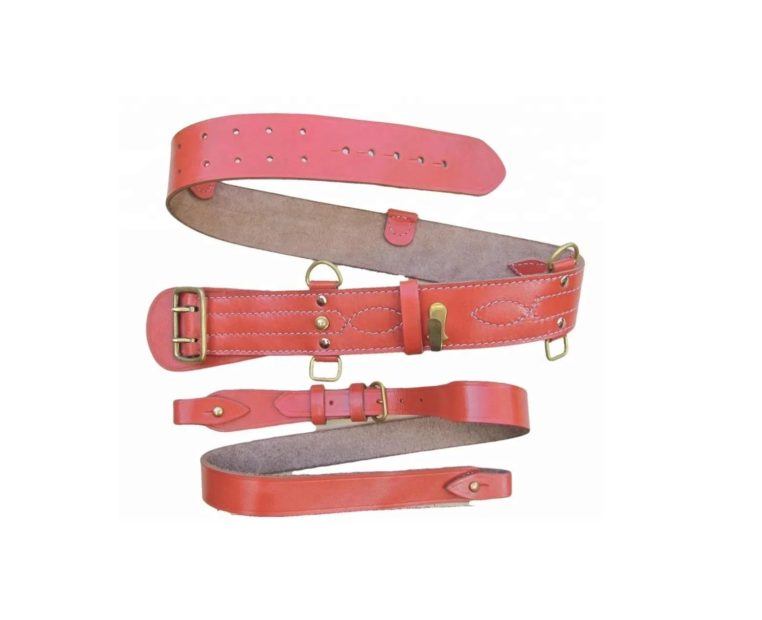 
Sam Brown Cross Belt Genuine Leather Police Duty Belt / Military Police Duty Belt / Navy Duty Belts 