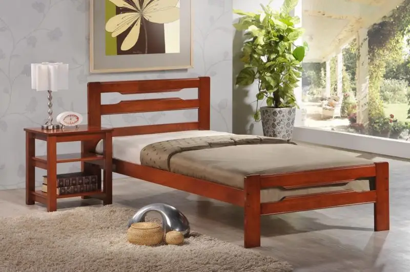 wooden single bed wooden bed bedroom furniture, bedroom furniture Malaysia