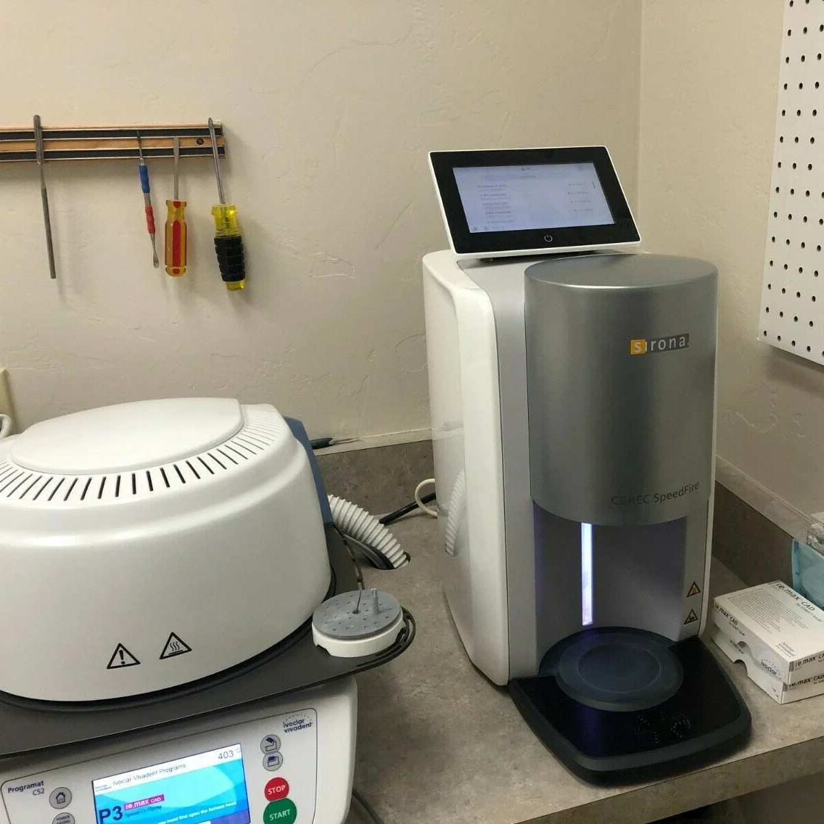 Shipping sirona dental cad cam cerec, complete scanning and milling unit including ovens