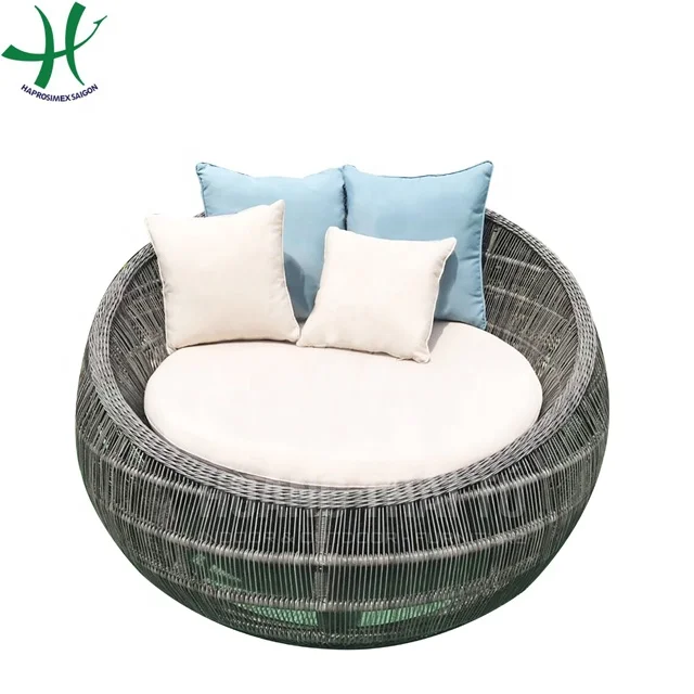 Уличный и наружный стул из ротанга с подушкой для