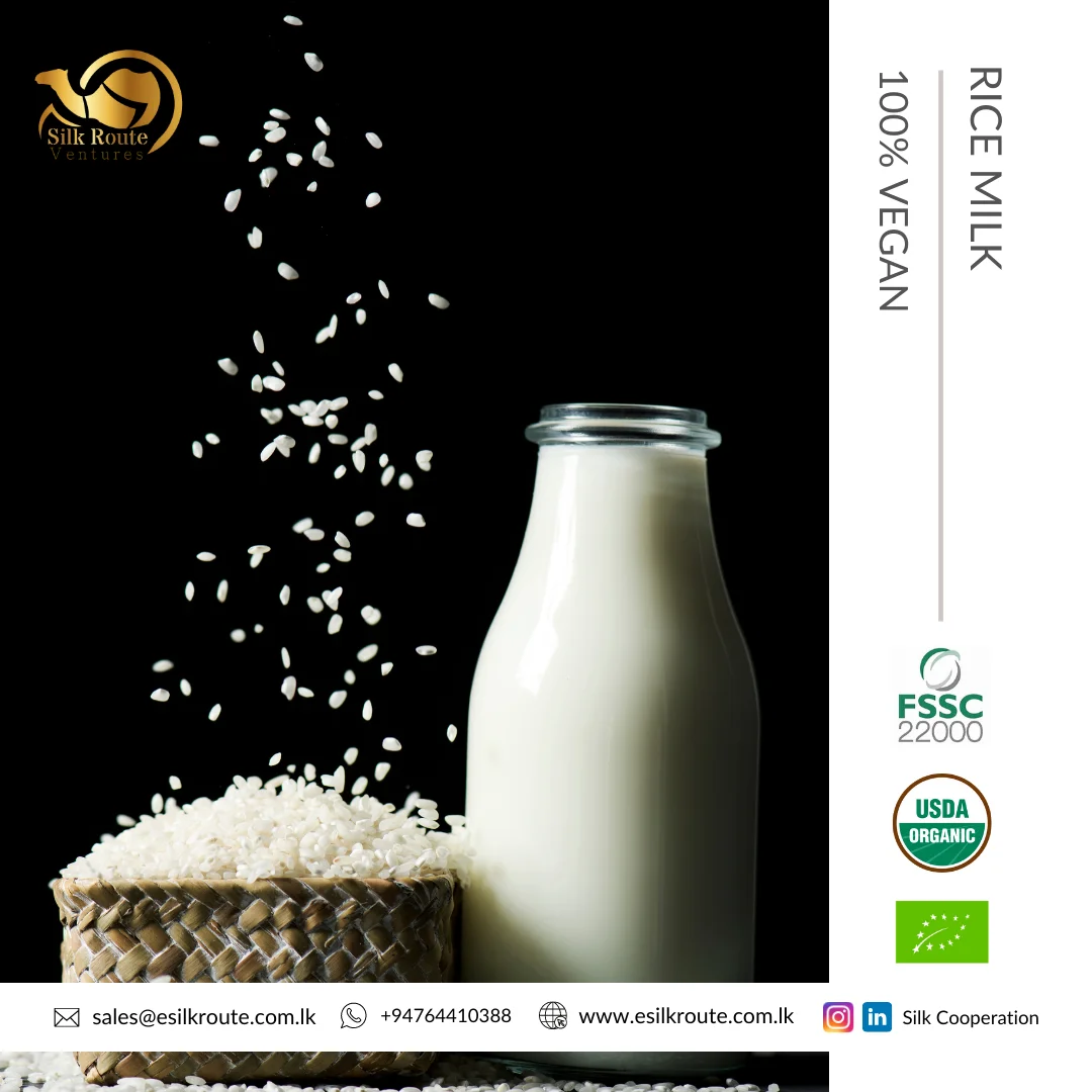 3 Weeks Shelf Life 100% Pure Organic Rich Taste Best Rate Vegan Rice Milk at Wholesale Price