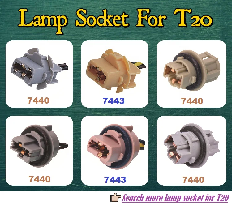 Tail Lamp Double Contact 2 Pin Auto Connector T10 158 194 Bulb Lamp Socket Assemblies Lamp Holder