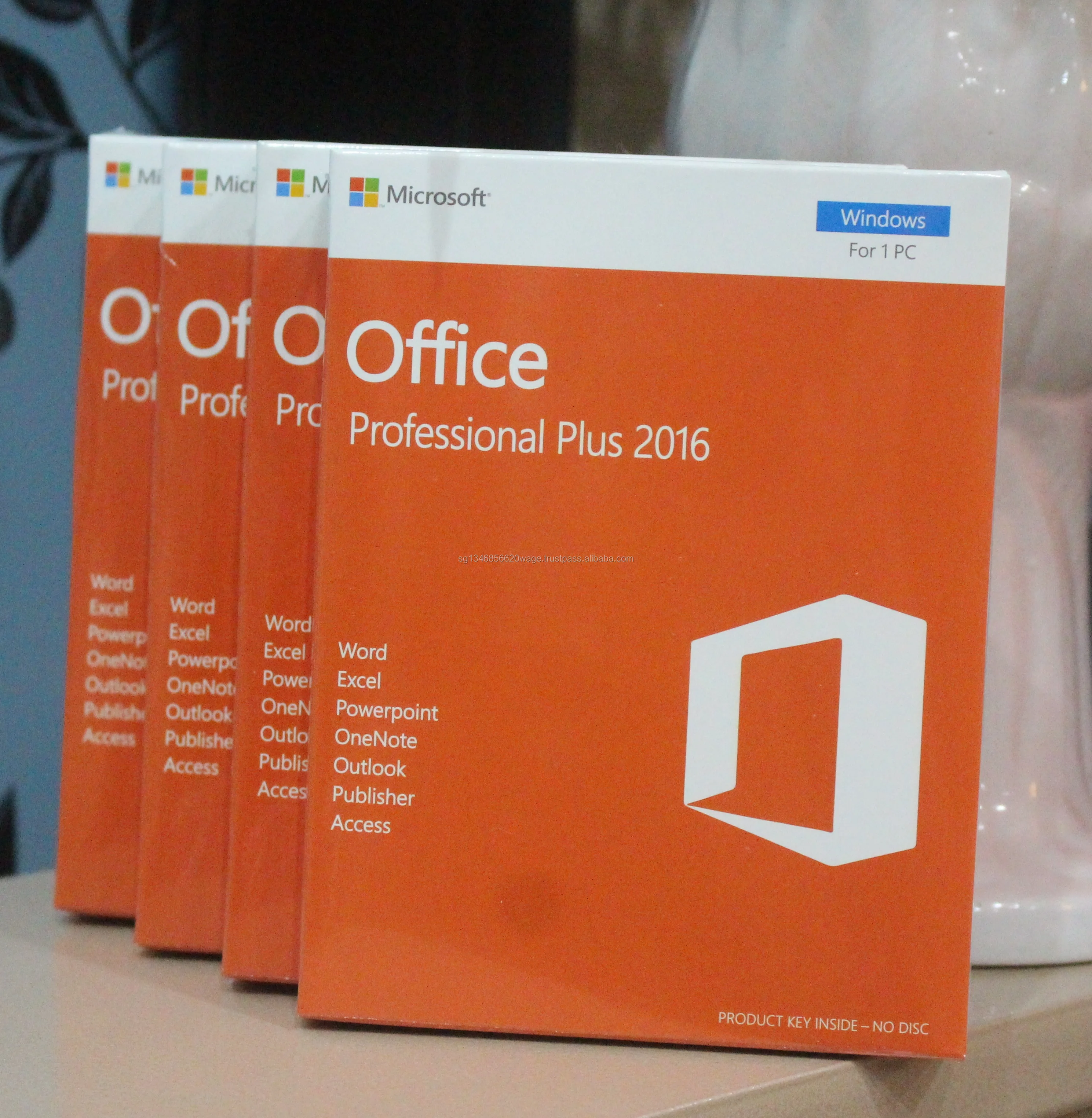 Microsoft Office Professional Plus 2016 Retail Box brand new worldwide activation and shipping